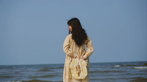 海边婚纱胶片感